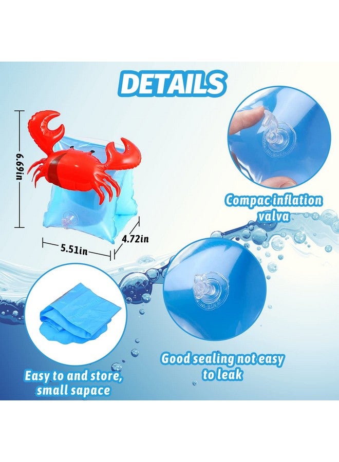 CCINEE Inflatable Arm Bands Crabby Swimming Arm Floats Sleeves Water Wings For Kids Swimming Learners - Image 4