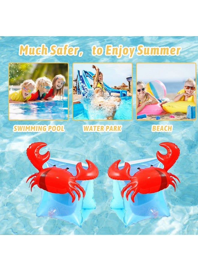 CCINEE Inflatable Arm Bands Crabby Swimming Arm Floats Sleeves Water Wings For Kids Swimming Learners - Image 3