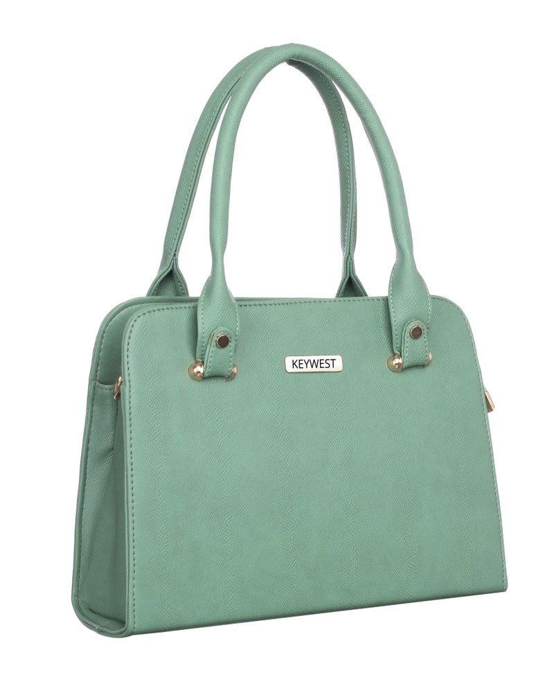 Keywest Women's Beach Satchel Tote Handbag for Women | Ladies purse | Stylish Shoulder Bag | Gift For Woman | Light Grey - Image 1