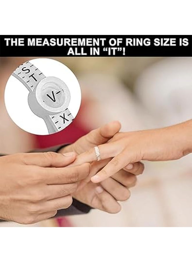 SUNSAR 4 Pcs Ring Sizers, Ring Measurement Tool Sizes, Ring Sizes Measurement Tool with Magnifying Glass (A-Z Sizes), Ring Sizer for Women and Men, Ring Sozer, Ring Measurer - Image 5