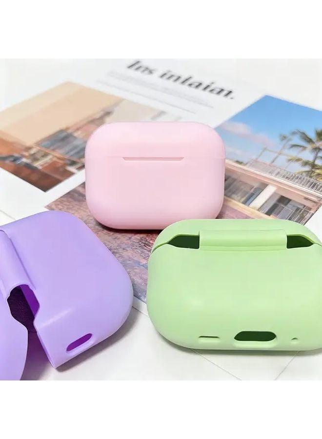 White Silicone Protective Case Cover For Apple AirPods Pro 3 Snug Fit Durable - Image 2