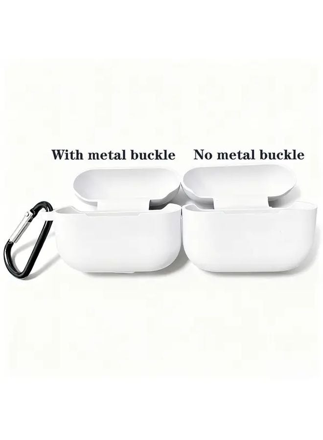 White Silicone Protective Case Cover For Apple AirPods Pro 3 Snug Fit Durable - Image 1