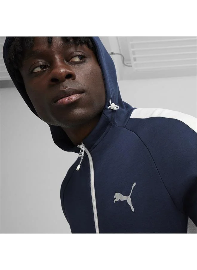 Puma Club Navy EVOSTRIPE Men's Full-Zip Hoodie for Men | Best Price UAE