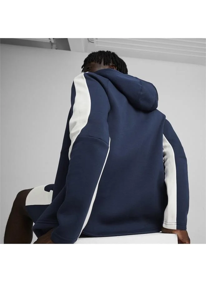 Puma Club Navy EVOSTRIPE Men's Full-Zip Hoodie for Men | Best Price UAE