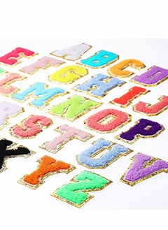 Patches for Clothing, Letter Patches, 26 Pcs Chenille Iron on A-Z Alphabet DIY Supplies