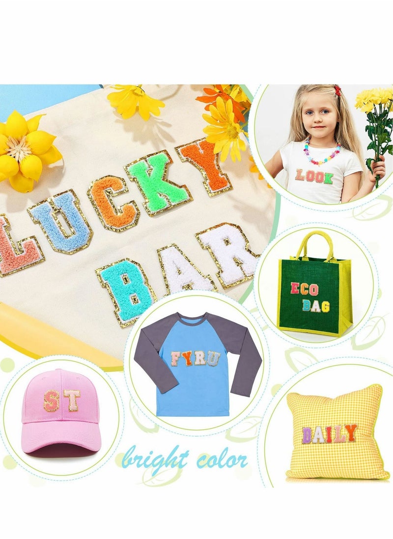 Y&D - Patches for Clothing, Letter Patches, 26 Pcs Chenille Iron on A-Z Alphabet DIY Supplies - Image 1