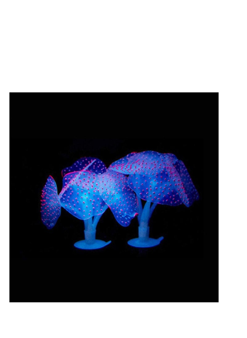 SYOSI Aquarium Reflective Mushroom Aquarium Decorations Decorative Fish Tank Ornaments Artificial Realistic Plants for Aquarium Fish Tank 5 PCS - Image 4