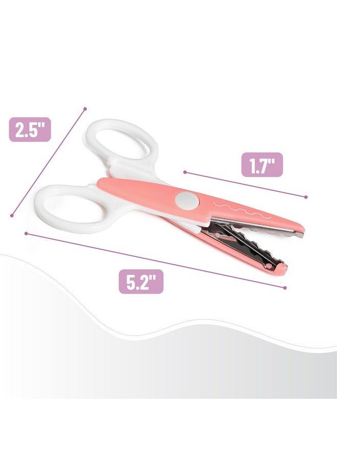 Mr. Pen - - Craft Scissors Decorative Edge, 6 Pack, White & Pastel Color, Craft Scissors, Zig Zag Scissors, Decorative Scissors, Scrapbooking Scissors, Fancy Scissors For Crafting, Pattern Scissors - Image 1
