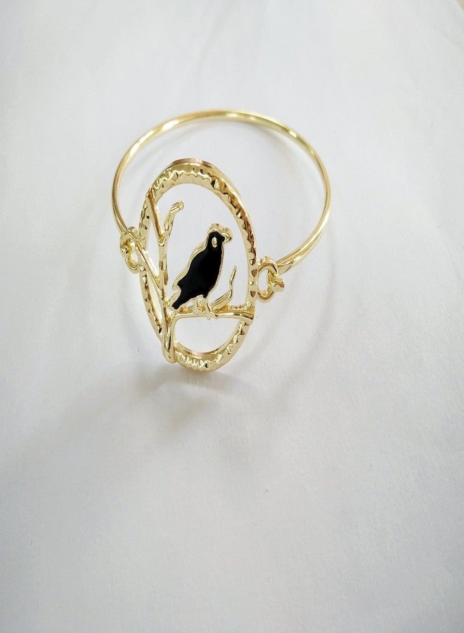 NOUMANDA Fashion Metal Crow 3 Color Bracelet for Female Jewelry (gold) - Image 3