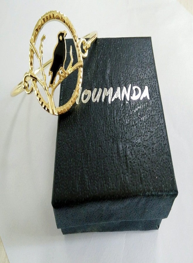 NOUMANDA Fashion Metal Crow 3 Color Bracelet for Female Jewelry (gold) - Image 4