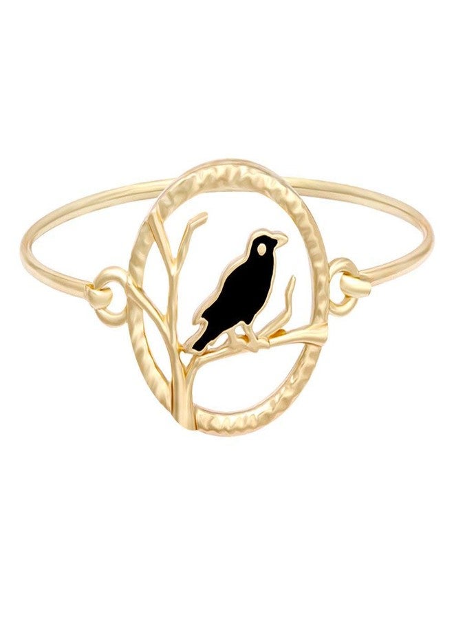 NOUMANDA Fashion Metal Crow 3 Color Bracelet for Female Jewelry (gold) - Image 1