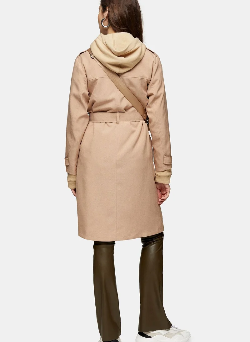 TOPSHOP Double Breasted Coat