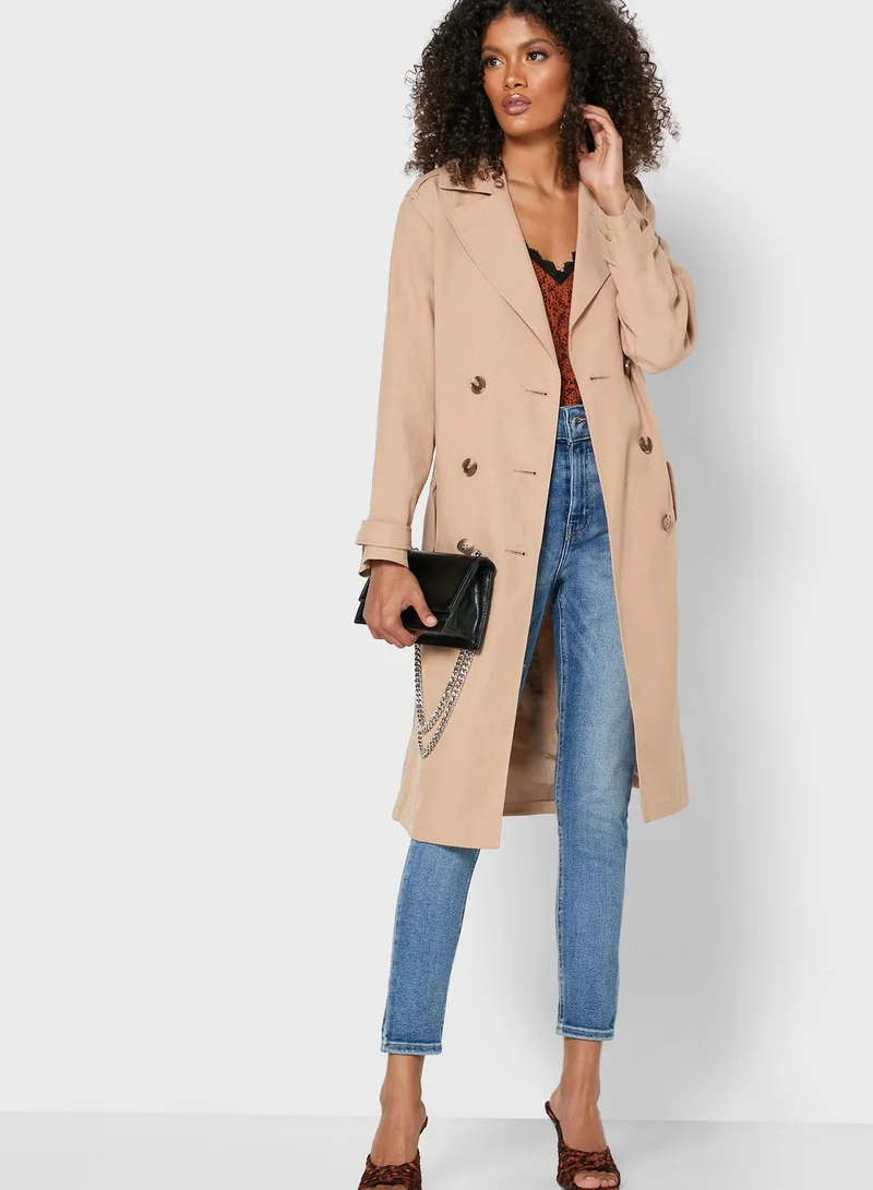 TOPSHOP Double Breasted Coat