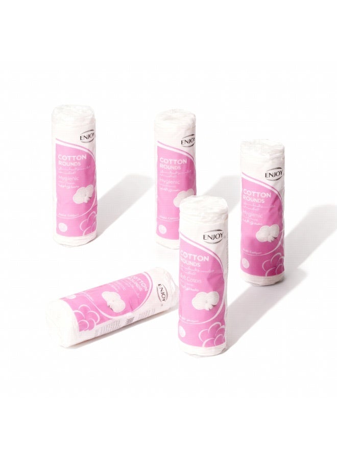 إنجوي انجوي أقراص قطنية ناعمة لإزالة المكياج والعناية بالبشرة – 100٪ قطن طبيعي نقي، مزدوجة الملمس، فائقة النعومة والامتصاص، آمنة للبشرة الحساسة والعناية بالأطفال (عبوة واحدة) - Image 2