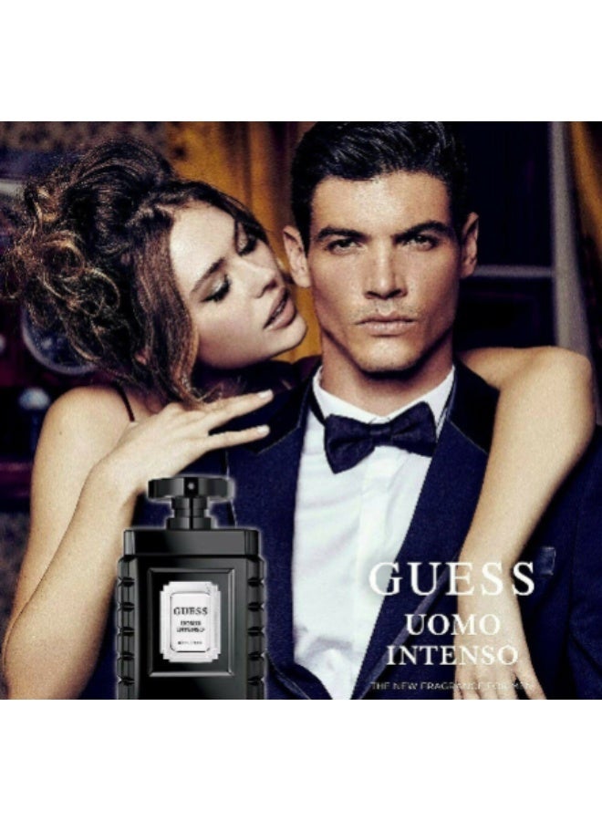 GUESS Uomo Intenso EST. 1981 Gift Set for Men EDP 100ml+Deodorant Spray 170g+Shower Gel 100ml+Clutch Bag - Image 2