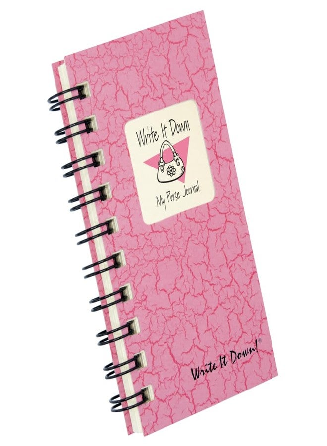 Write it Down series by Journals Unlimited, Guided Journal, My Purse Journal, Mini-Size 3”x5.5”, Pink Hard Cover, Made in USA - Image 2