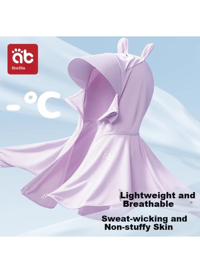 Aibedila Baby Sun Protection Clothing, Summer Lightweight, Infant Ice Silk Cool-feeling Sun Protection Garment, Boys And Girls Children's Air Conditioning Cape - Image 4