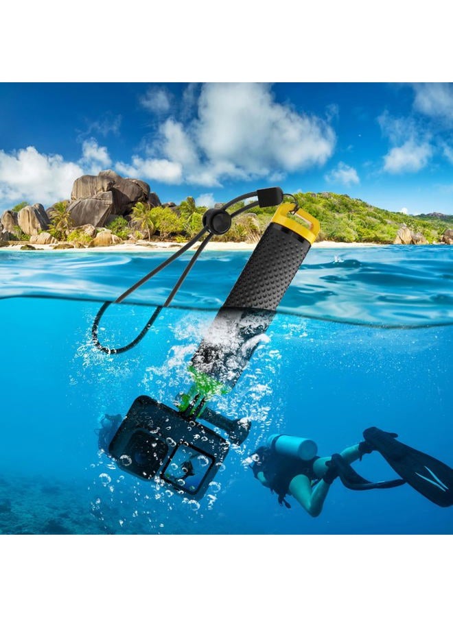 Sametop Floating Handle Grip Floaty Stick Waterproof Handler Accessory Compatible with GoPro Hero 13, 12, 11, 10, 9, 8, 7, 6, 5, 4, Session, 3+, 3, Hero(2018), Max, DJI Osmo Action Cameras (Yellow) - Image 5