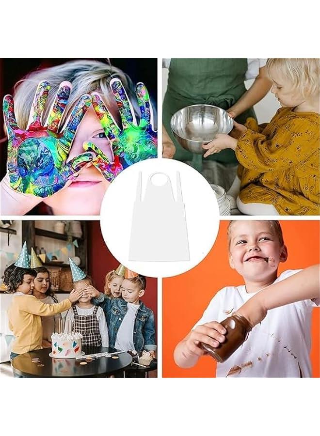 BWSJ Disposable Aprons Waterproof Plastic Apron For ting Cooking Housework and Picnics  Individually aged，50 - Image 4