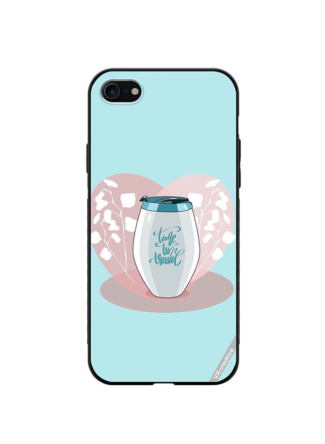 VR CREATIVE Protective Case Cover For Apple iPhone SE (2022) Travel Mug Design Multicolour - Image 1