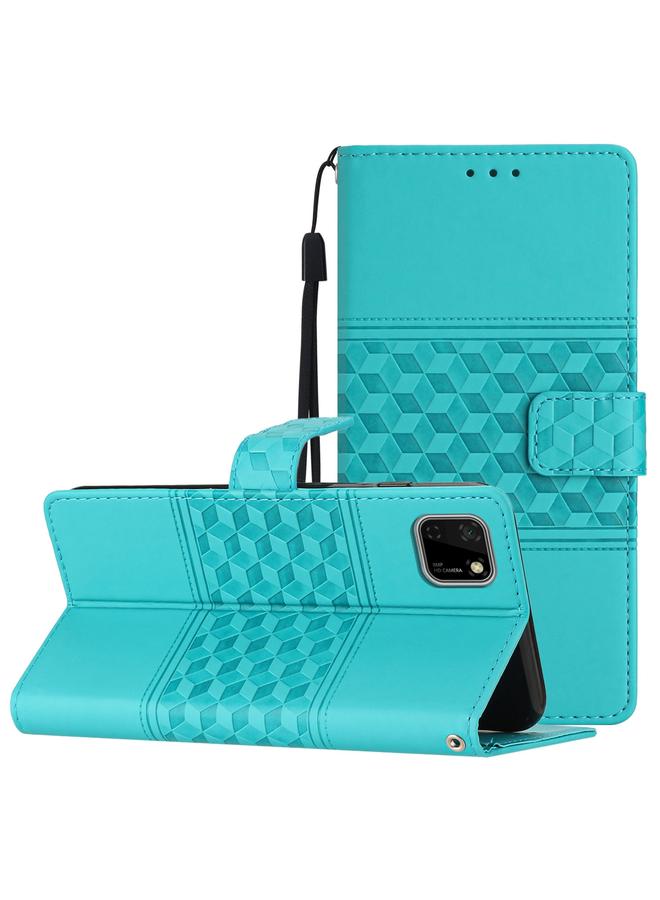 اس-توب جراب لهاتف Huawei Y5p، جراب هاتف من الجلد المنقوش بالألماس مع حبل تعليق - Image 1