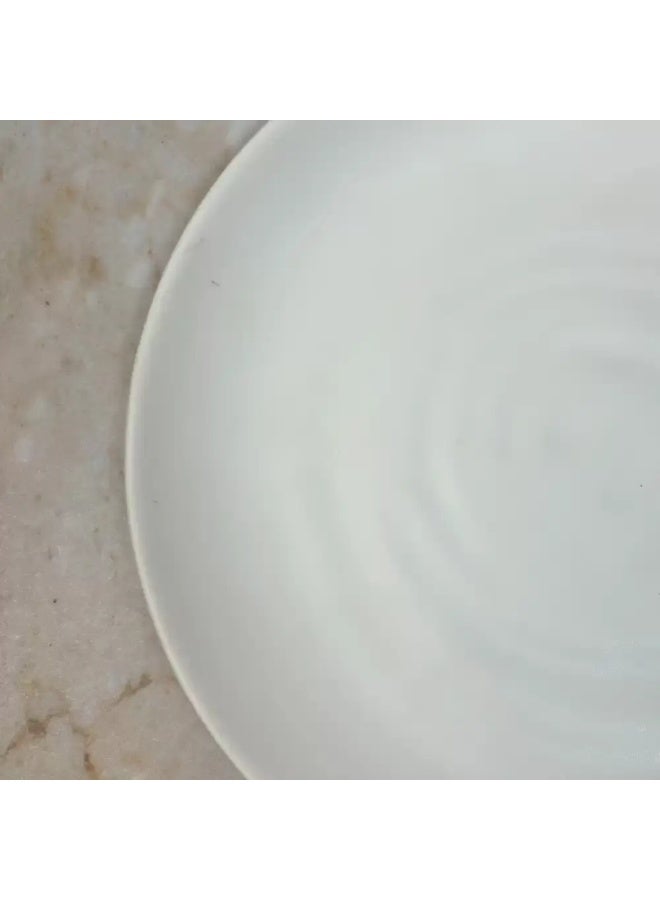Dynasty' Dynasty Melamine Italy Designed 11 Inch Pizza Plate- White  - Image 3