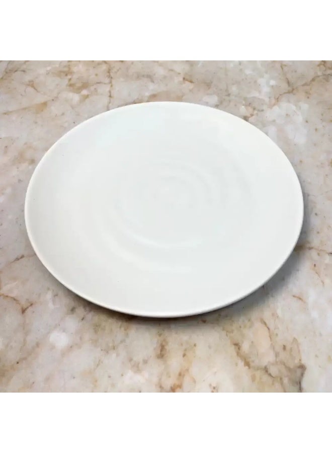 Dynasty' Dynasty Melamine Italy Designed 11 Inch Pizza Plate- White  - Image 1
