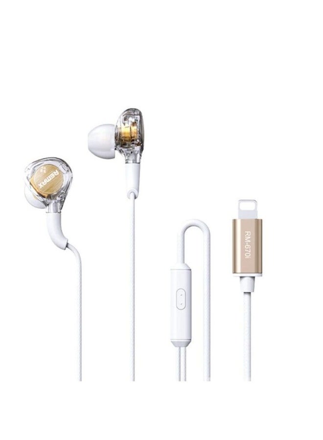 Remax Wired Earphone RM-670 - White