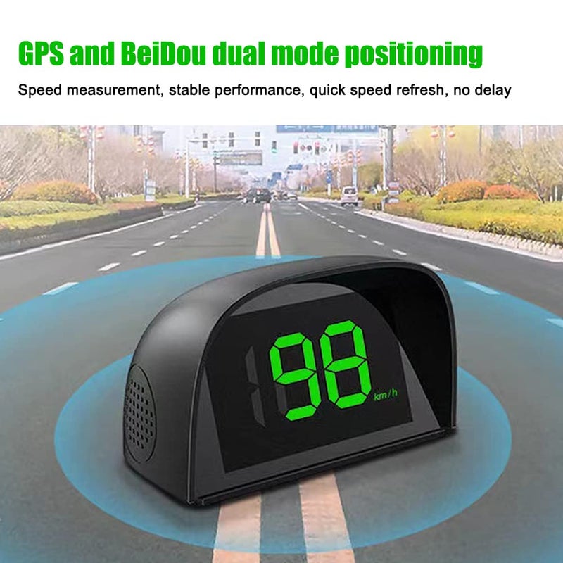 Shkalacar Car HUD Headup Display KM/H MPH GPS Digital Speedometer with LED Large Font Display for Car Truck SUV Motorcycle - Image 5