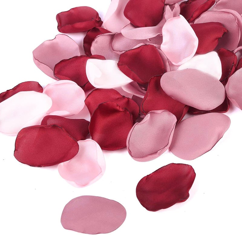 Folat 24881 Romantic Love Decorative Rose Petals Red Pink Mix Rose Petals Rose Petals for Wedding Valentine's Day or Mother's Day