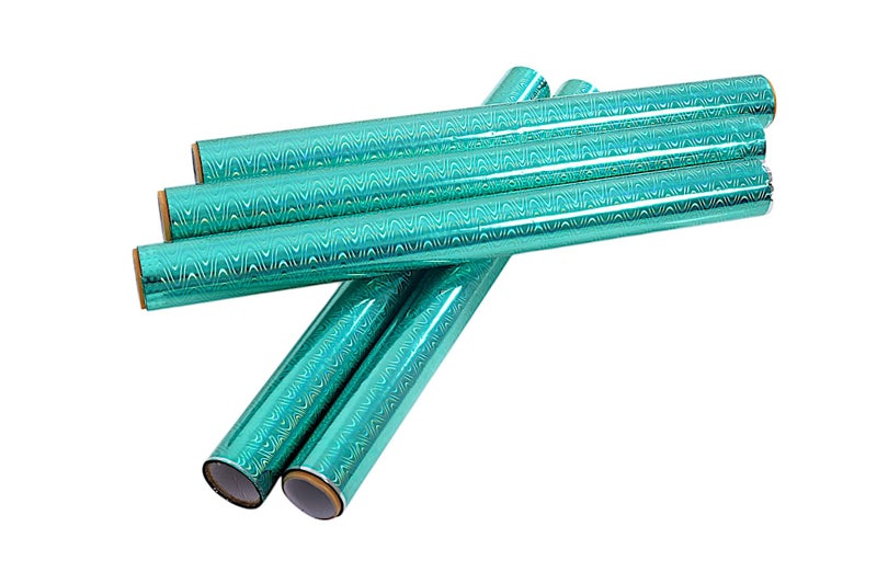 Unwrap Delights Unwrap Delights Holographic Metallic Gift Wrapping Paper - 18 Inches x 20 Meters, Vibrant Green, Perfect for Special Occasions - Image 3