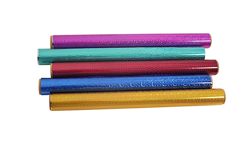Unwrap Delights Unwrap Delights Holographic Metallic Gift Wrapping Paper - 18 Inches x 20 Meters, Vibrant Green, Perfect for Special Occasions - Image 4