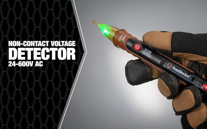Southwire 40126N NCV Non-Contact Voltage Dual Range Pen Type Detector with Flashlight; 24-600V AC - Image 2