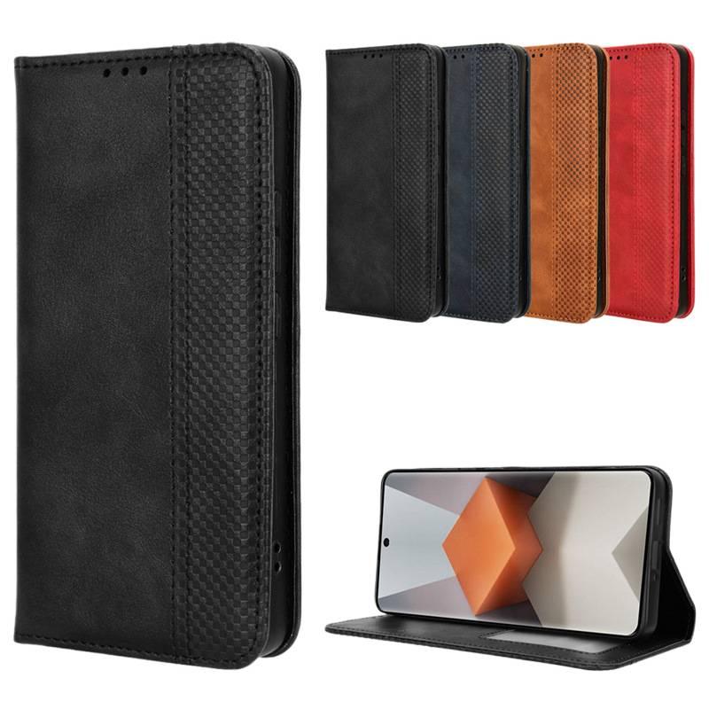 MS TPU MagSafe Case for Redmi Note 13 Pro with Card Holder and Drop Protection plus Shockproof plus Kickstand plus Strong Magnetic in Brown - Image 2