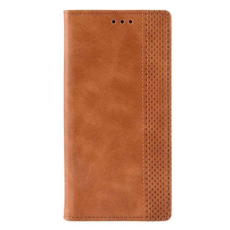 MS TPU MagSafe Case for Redmi Note 13 Pro with Card Holder and Drop Protection plus Shockproof plus Kickstand plus Strong Magnetic in Brown - Image 1