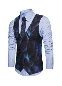 KUYING New Fashionable Personalized Printed Men's Suit Vest  - Image 1
