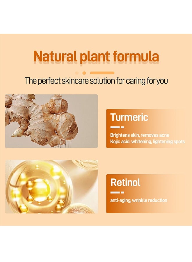 روبيريل كريم حمض الكوجيك الكركم ، يهدئ التجاعيد ، مضاد للشيخوخة وتفتيح البشرة ، يزيل حب الشباب ، التبييض ، تفتيح البقع 50 جرام - Image 3