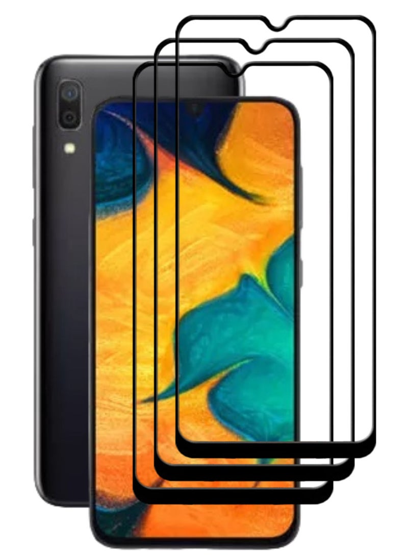 ACLIX 3 Pieces Antistatic ESD Dustproof Premium Quality High Definition Tempered Glass Screen Protector Designed For Samsung Galaxy A30 - Image 1