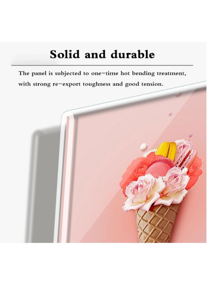 Acrylic Tabletop Stand, Acrylic Sign Holder, Acrylic Tabletop Display Pieces, Clear Visibility, with Solid Wood Base, T-Stand, for Restaurants, Hotels, Menus, Photos 21*14.8 - Image 2
