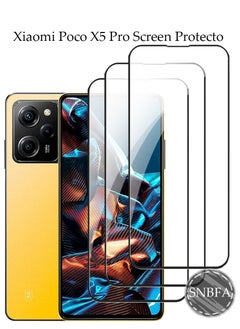 SNBFA 3 PCS Screen Protector for Xiaomi Poco X5 Pro Screen Protecto Film with Easy Installation Tool, Ultra-clear, [9H Hardness] [Bubble Free]  [Shatterproof][Anti Scratch ]  - Image 1