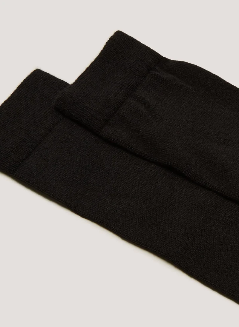 Matalan 2 Pack Black Knee Socks