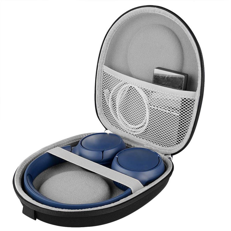 Linkidea Headphones Carrying Case Compatible with JBL Tune 500 Tune 510BT Tune 520BT Tune 570BT Replacement Protective Hard Shell Travel Bag with Cable Charger Storage Black - Image 2