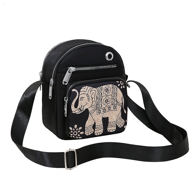 Women's Multi-layer Crossbody Bag Lightweight Oxford Fabric Phone Wallet - Image 5