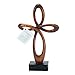 Dicksons Resin Tabletop Cross with Brown Finish - 12" High - Image 2