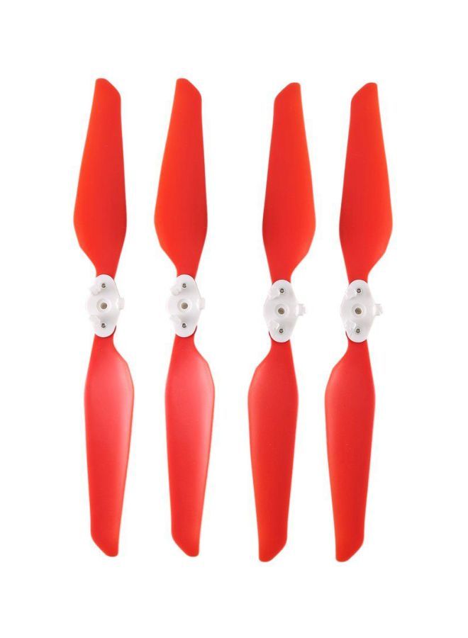 NIBEMINENT 4-Piece Propellers For Fc X8Se Rc Quadcopter Set Red  - Image 1