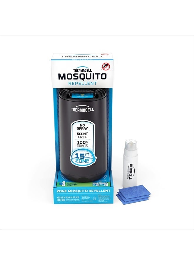 THERMACELL Patio Shield Mosquito Repeller, Highly Effective Repellent, No Candles or Flames, DEET-Free, Scent-Free, Bug Spray Alternative, Includes 12-Hour Refill - Image 1