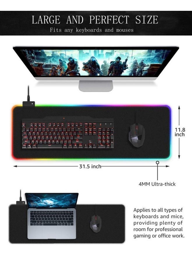 Gaming RGB keyboard Mouse Pad - Image 4