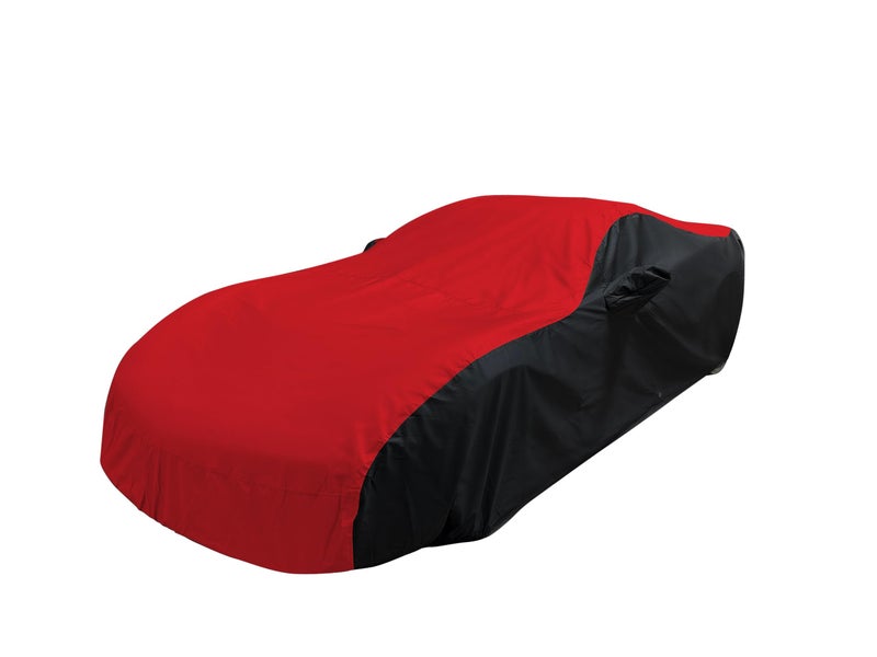 SR1 Performance C6 Corvette Car Cover - Indoor/Outdoor Protection Ultraguard Plus 300 Denier Water Resistant - Custom Fit for 2005-2013 C6, Grand Sport, ZR1, Z06 Corvettes (Red/Black) - Image 3