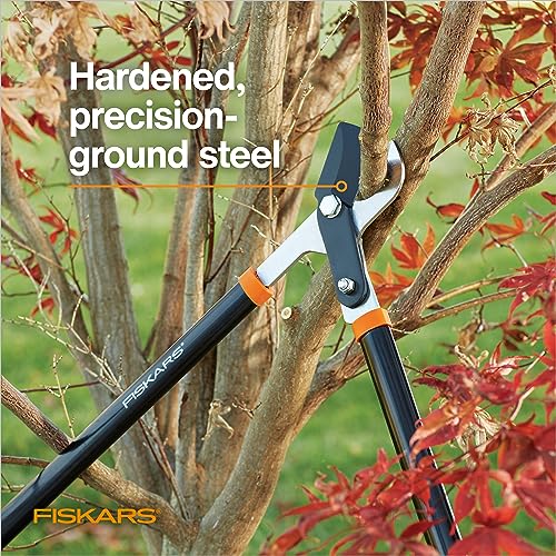 Fiskars 28-Inch Power-Lever Garden Bypass Lopper and Tree Trimmer, Sharp Precision-Ground Steel Blade for Cutting Branches up to 1.75-Inch Diameter - Image 5