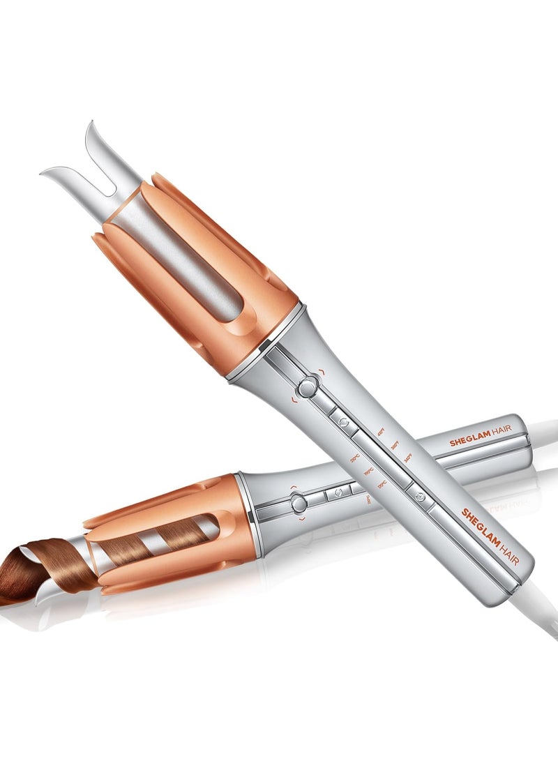 SHEGLAM Automatic Curling Iron 1 ¼ inch with 3 Temperatures Fast Heating, 2-Way Rotation, Automatic Shut-Off, Anti-Scald, Anti-Tangle Rotating for Hair Styling - Image 1